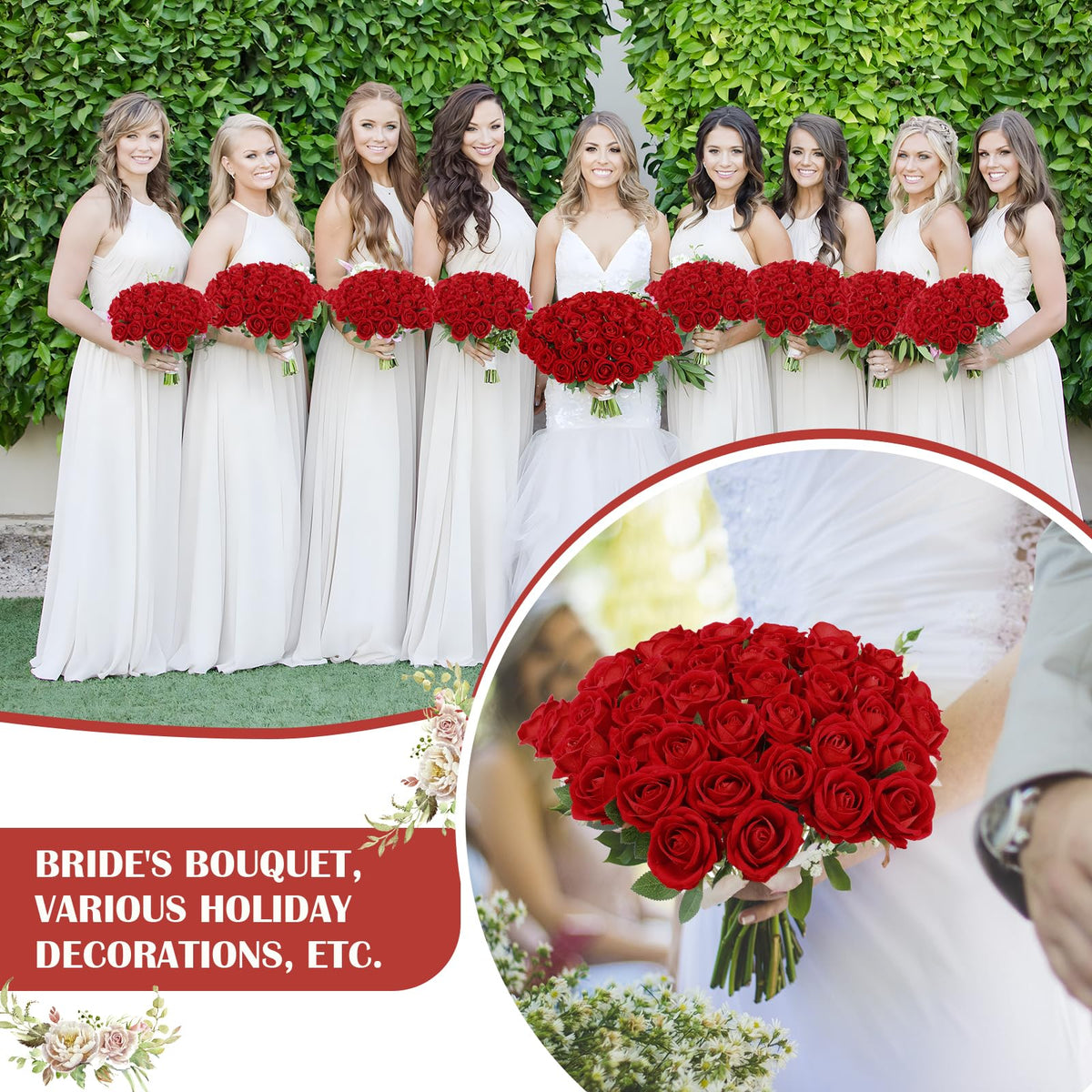 Rowfad bridal bouquet red roses deliver timeless beauty for moments.