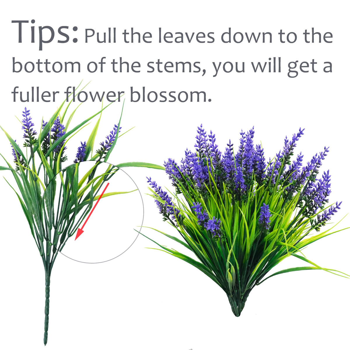 Rowfad UV-resistant lavender stems endure sun and rain for lasting outdoor decor