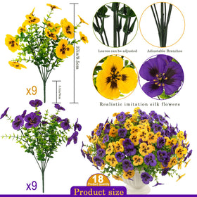 Rowfad pansy front porch display with UV-resistant blooms for long-lasting curb appeal.