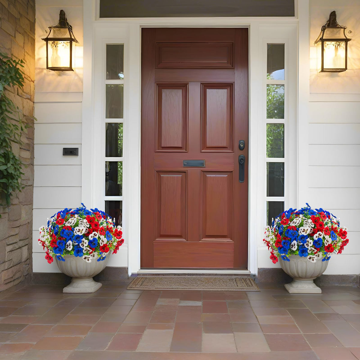 Rowfad pansy hanging planter arrangement creates seasonal charm with ease.