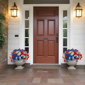 Rowfad UV-resistant pansies withstand outdoor conditions with vibrant color.