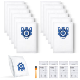 Rowhalf 12-pack 3D dust bags for Miele, easy replacement and filtration.