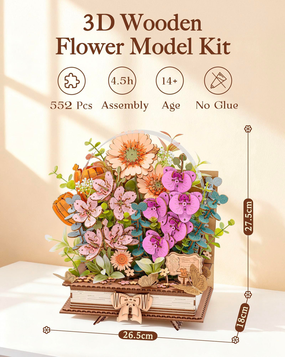 Rowood Christmas DIY flower kit for creative gifting