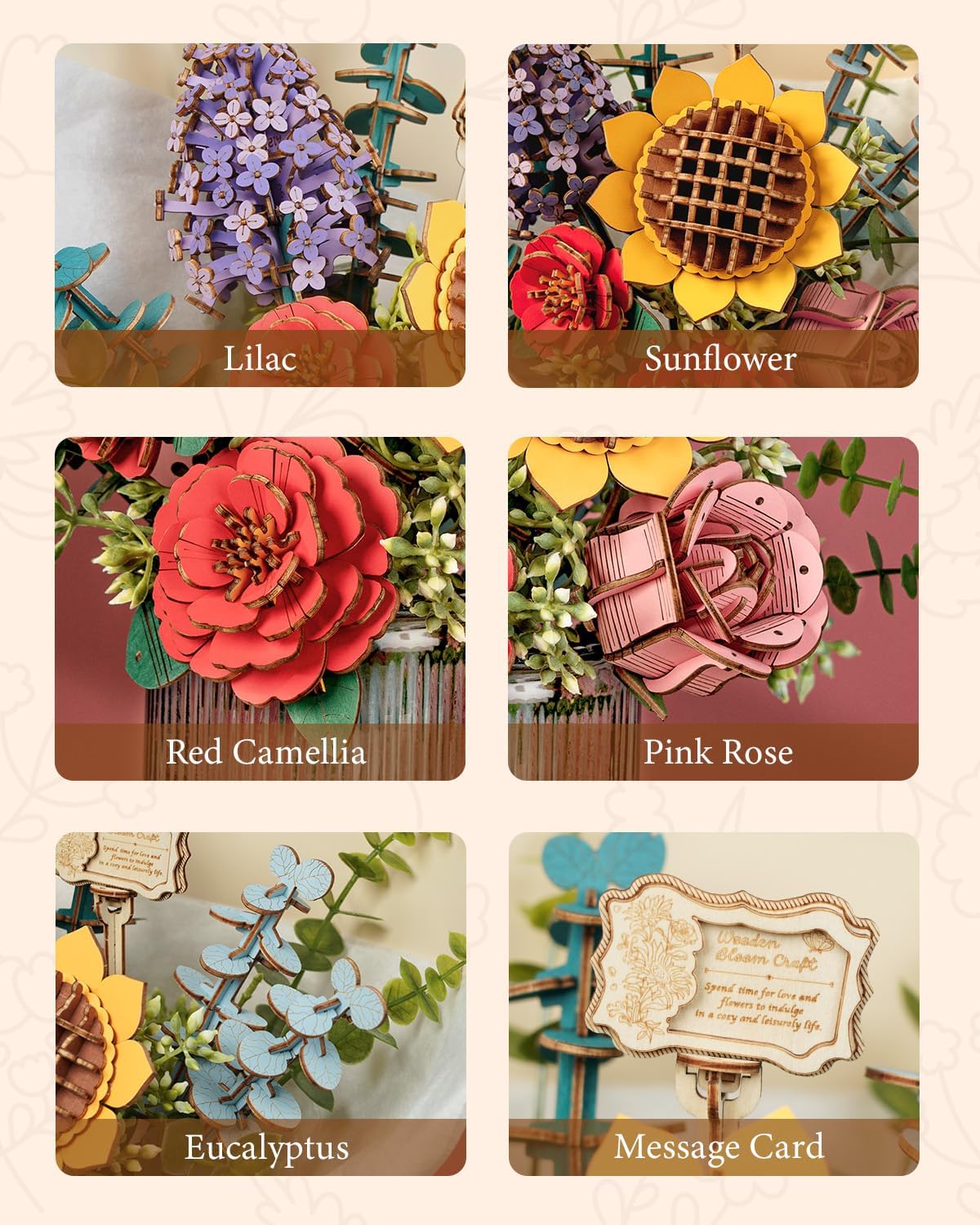 Rowood TW01H insect-themed greeting card included for personalization.