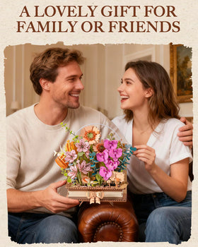 Rowood Valentine's Day wood flower gift for enduring romance