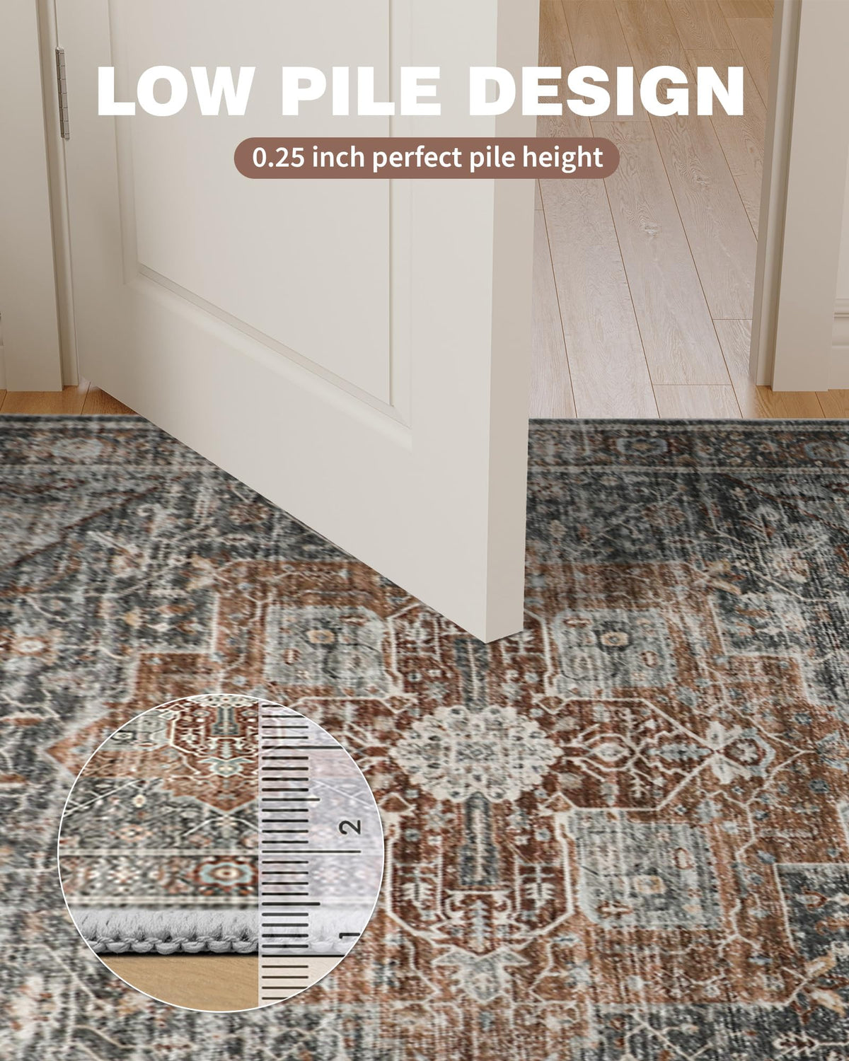 Roxstand rug arrival creases can be flattened with gentle placement.