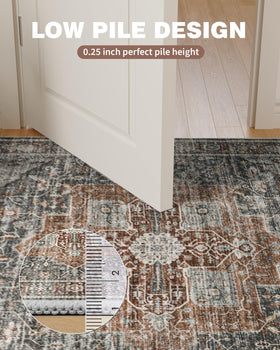 Roxstand rug arrival creases can be flattened with gentle placement.