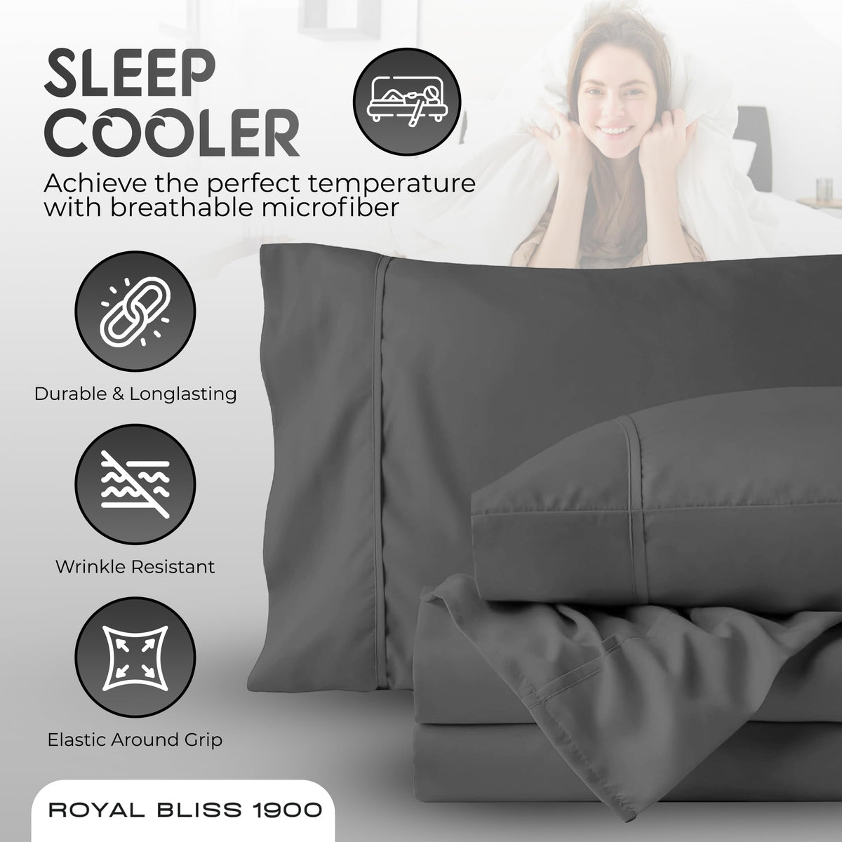 Royal Bliss 1900 king flat sheet 108 by 102 for full coverage.