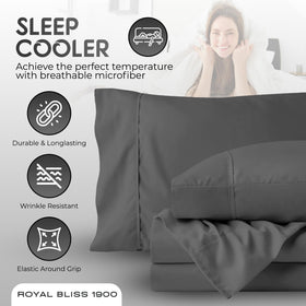 Royal Bliss 1900 king flat sheet 108 by 102 for full coverage.