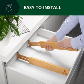 Royal Craft Wood four-pack organizers keep drawers tidy and accessible