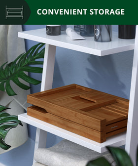 ROYAL CRAFT WOOD bamboo bath shelf keeps essentials within arm's reach