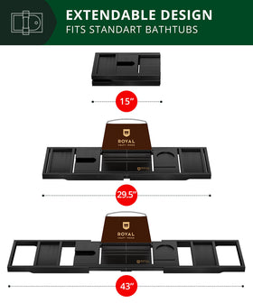 ROYAL CRAFT WOOD bamboo tray with lacquer coating in bathroom