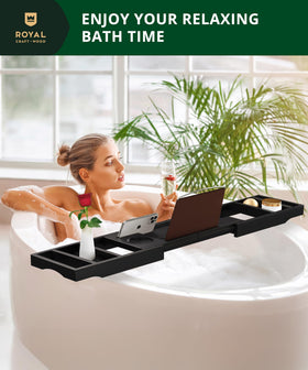 ROYAL CRAFT WOOD bath tray makes a thoughtful gift for home celebrations