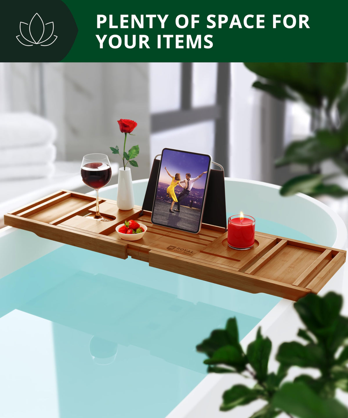 ROYAL CRAFT WOOD candle holder enhances ambiance