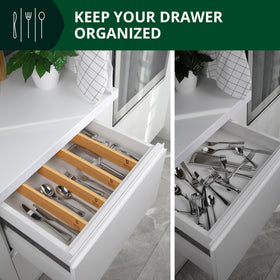 Royal Craft Wood dresser drawer organizers simplify clothing storage
