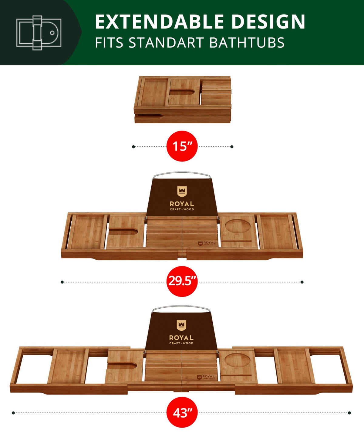 ROYAL CRAFT WOOD phone/tablet slot keeps devices dry