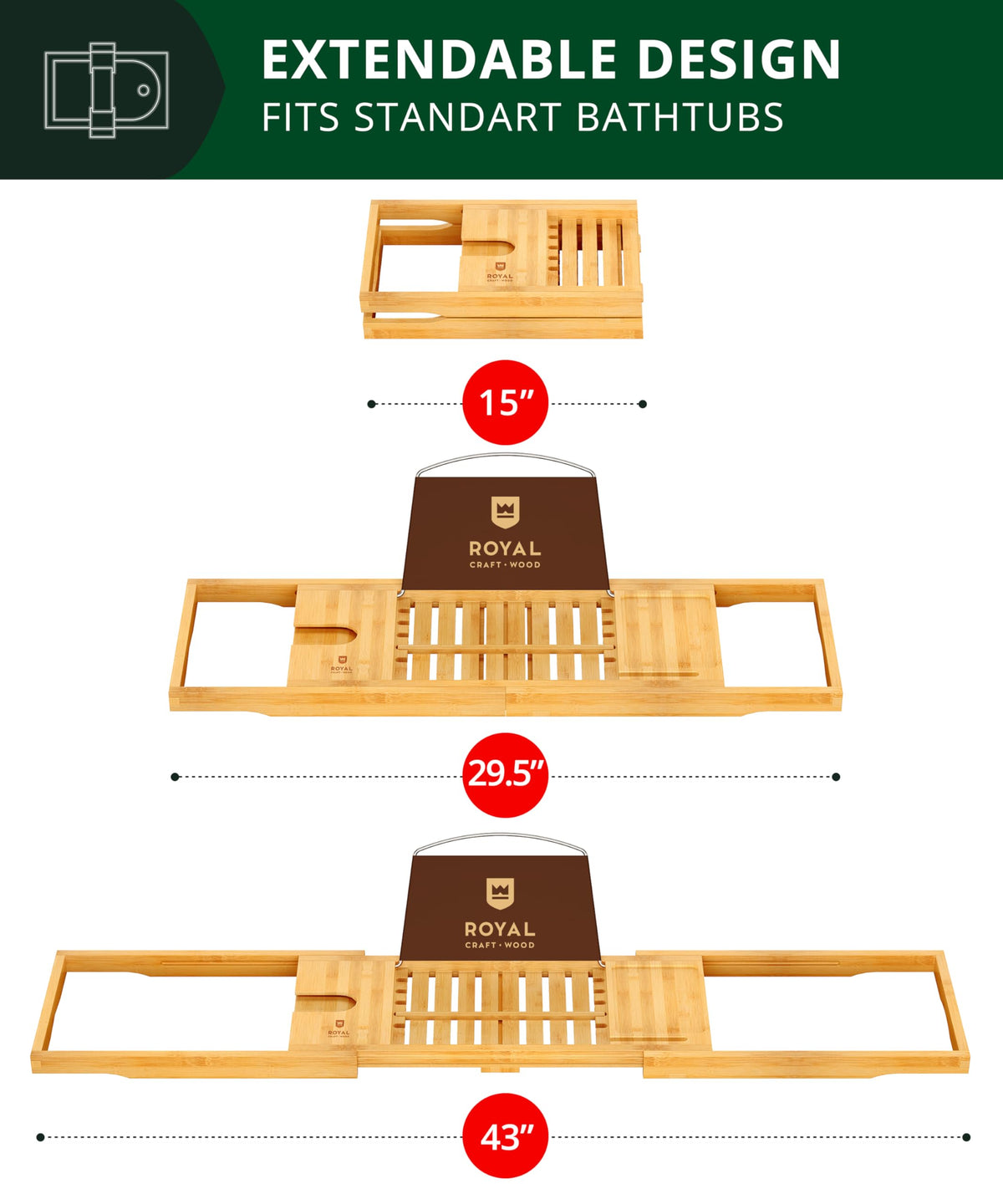 ROYAL CRAFT WOOD water-resistant varnish protects against splashes.