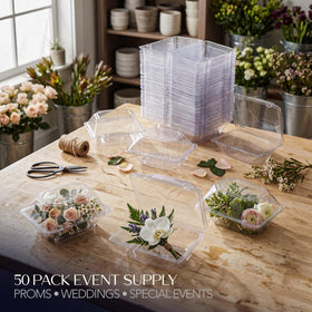 Royal Imports 6x5x4 clear box, compact wedding display solution