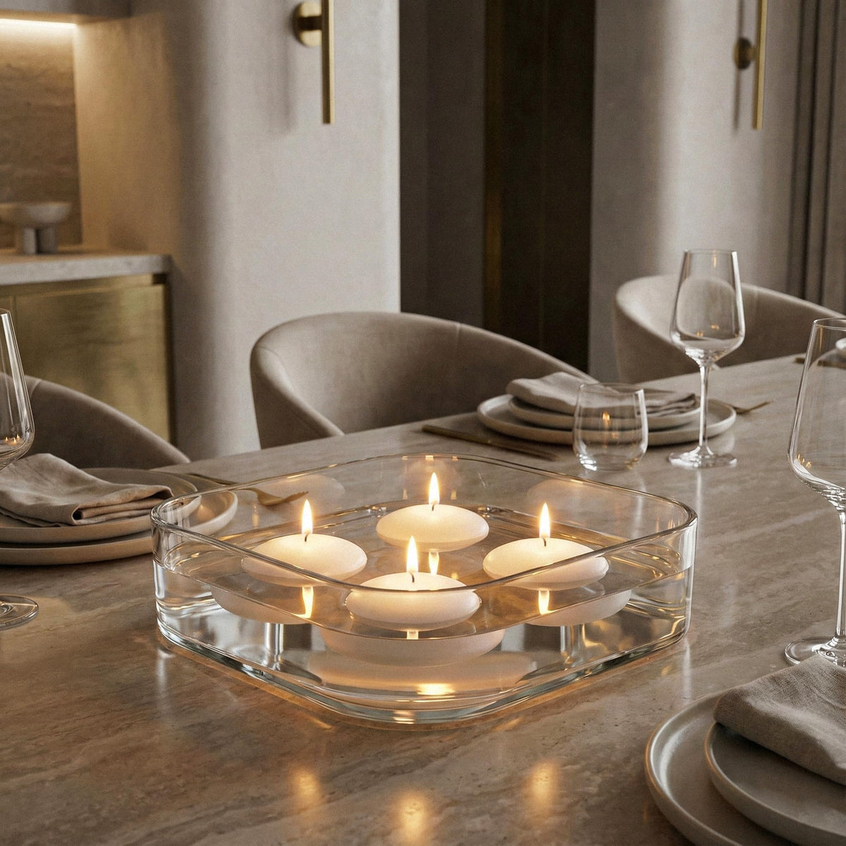 Royal Imports wedding table candle creates warm ambiance with reliable durability.