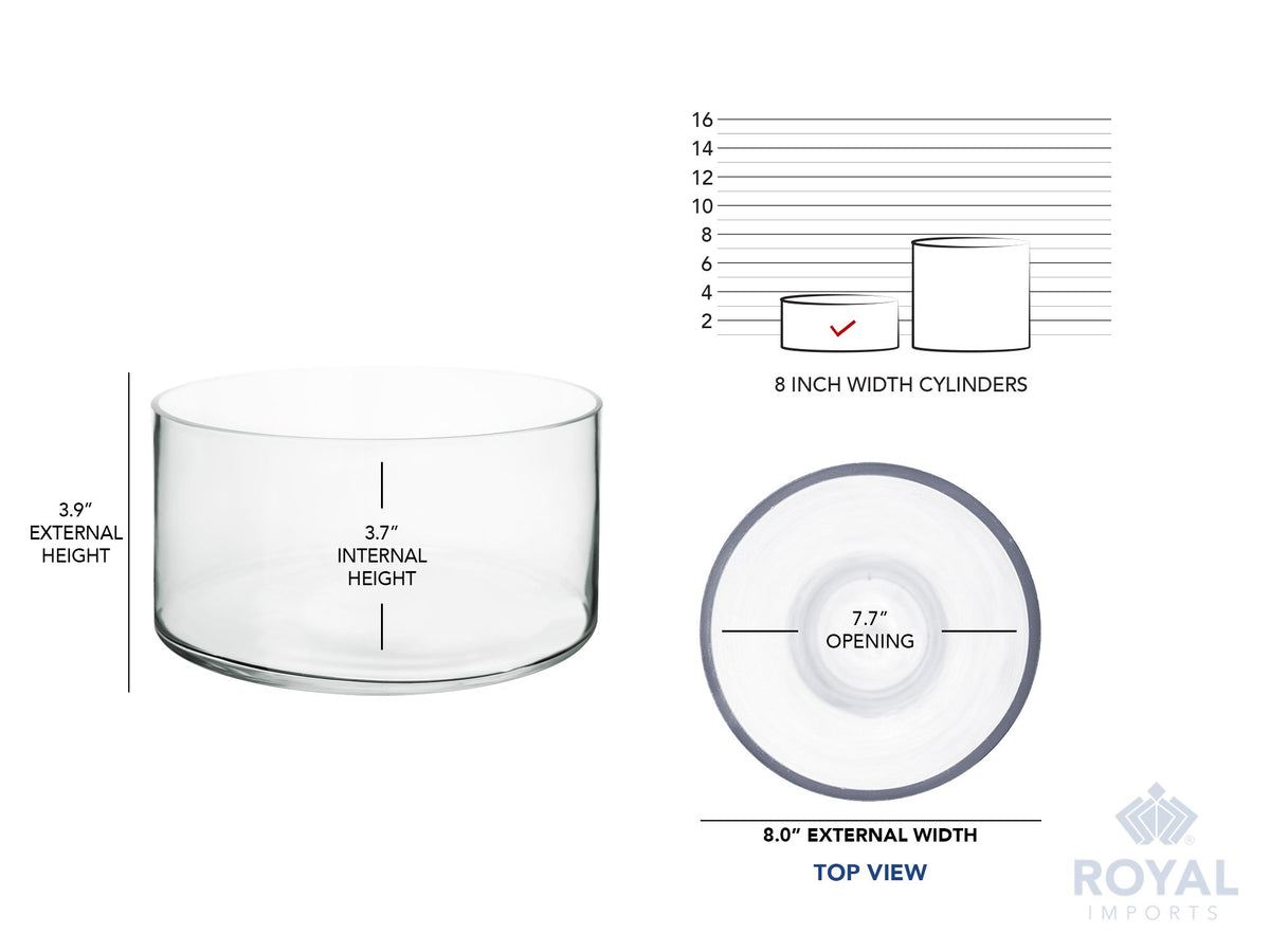 Royal Imports floating candles in this vase create serene ambience for events.