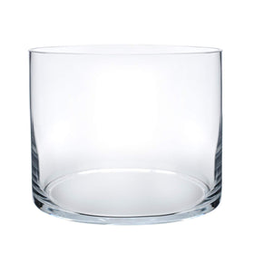 Royal Imports flower glass vase, cylindrical 6inch tall, ideal centerpiece for weddings or home decor.