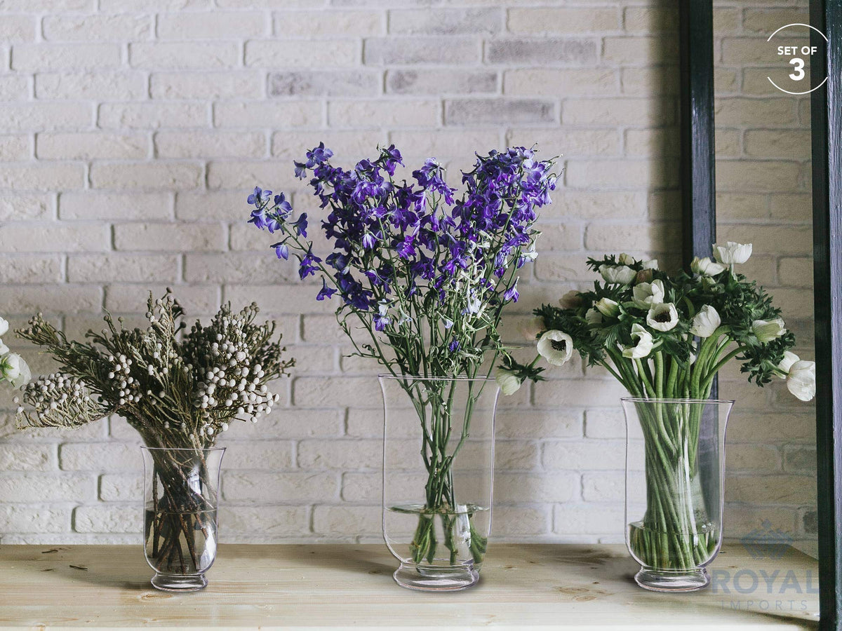 Royal Imports hurricane centerpiece vase for wedding tables and events.