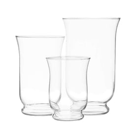 Royal Imports hurricane pillar candle holder, 6-inch, clear glass, creates a sturdy centerpiece.