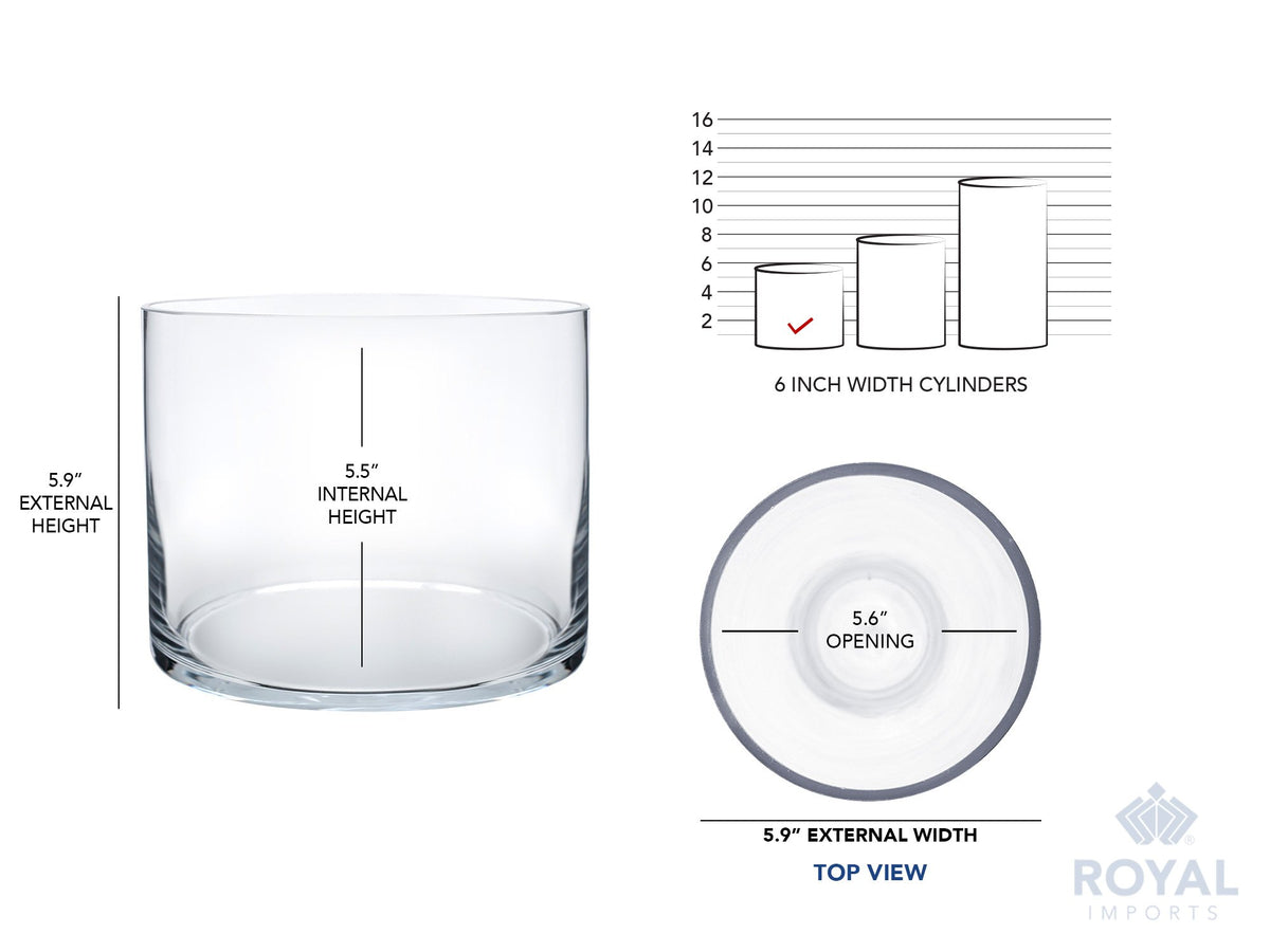 Royal Imports premium glass vase from a trusted brand for durable centerpieces.