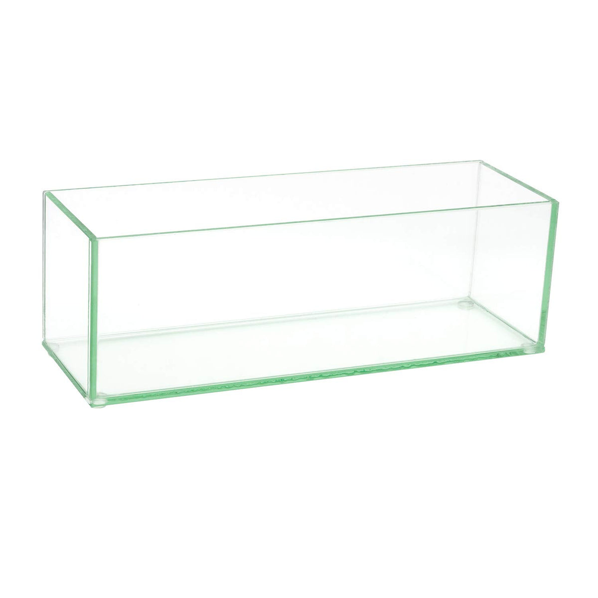 Royal Imports rectangle vase 12-inch clear glass showcases flowers beautifully
