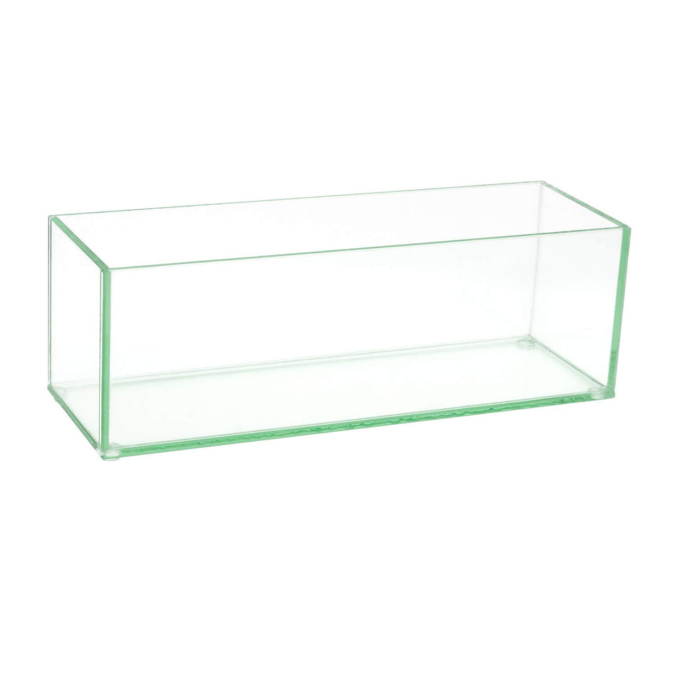 Royal Imports rectangle vase 12-inch clear glass showcases flowers beautifully