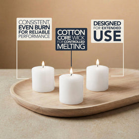 Royal Imports unscented votives enhance spa and dining ambience