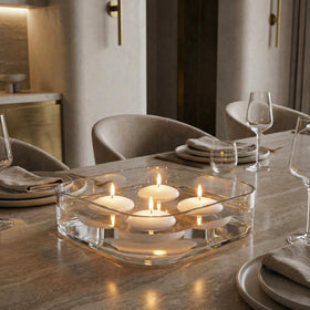 Royal Imports unscented floating candle delivering a clean, smokeless burn.