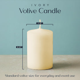 Royal Imports 2-inch dripless votives deliver a clean, steady glow.