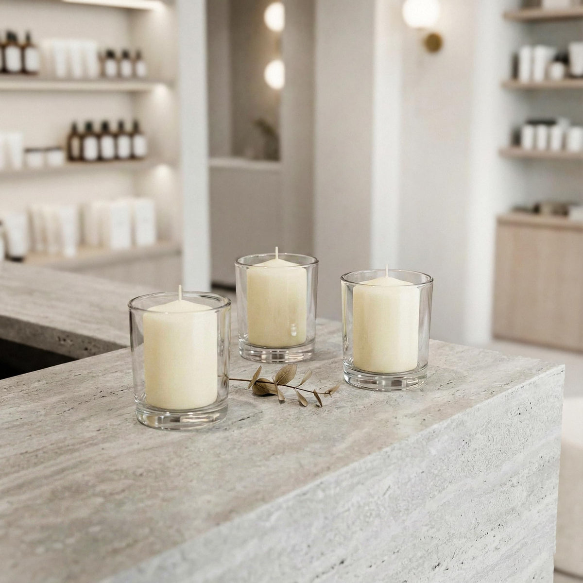 Royal Imports 4-inch votives provide longer burn for events.