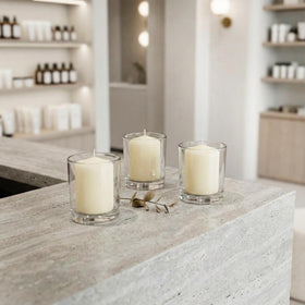 Royal Imports 4-inch votives provide longer burn for events.