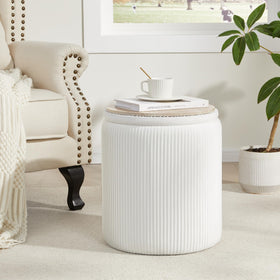 Royal Windsor round ottoman assembly-free design, ready to use