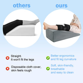 ROYALAY leg elevation pillow features adjustable handles for easy repositioning
