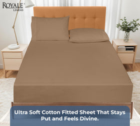 Royale Linens chocolate color sheet adds warm, hotel-like ambiance to any bedroom.