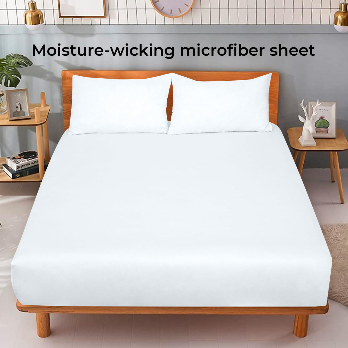 Royale Linens double-brushed microfiber close-up shows a soft, breathable texture.