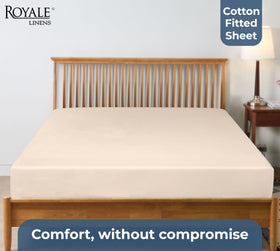 Royale Linens machine-washable fitted sheet maintains softness after frequent washing.