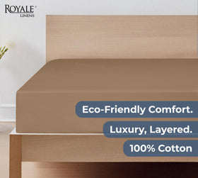 Royale Linens OEKO-TEX certification label confirms safe, eco-conscious materials.