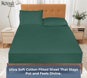 Royale Linens 100 percent organic cotton close-up highlights breathable, soft fibers.