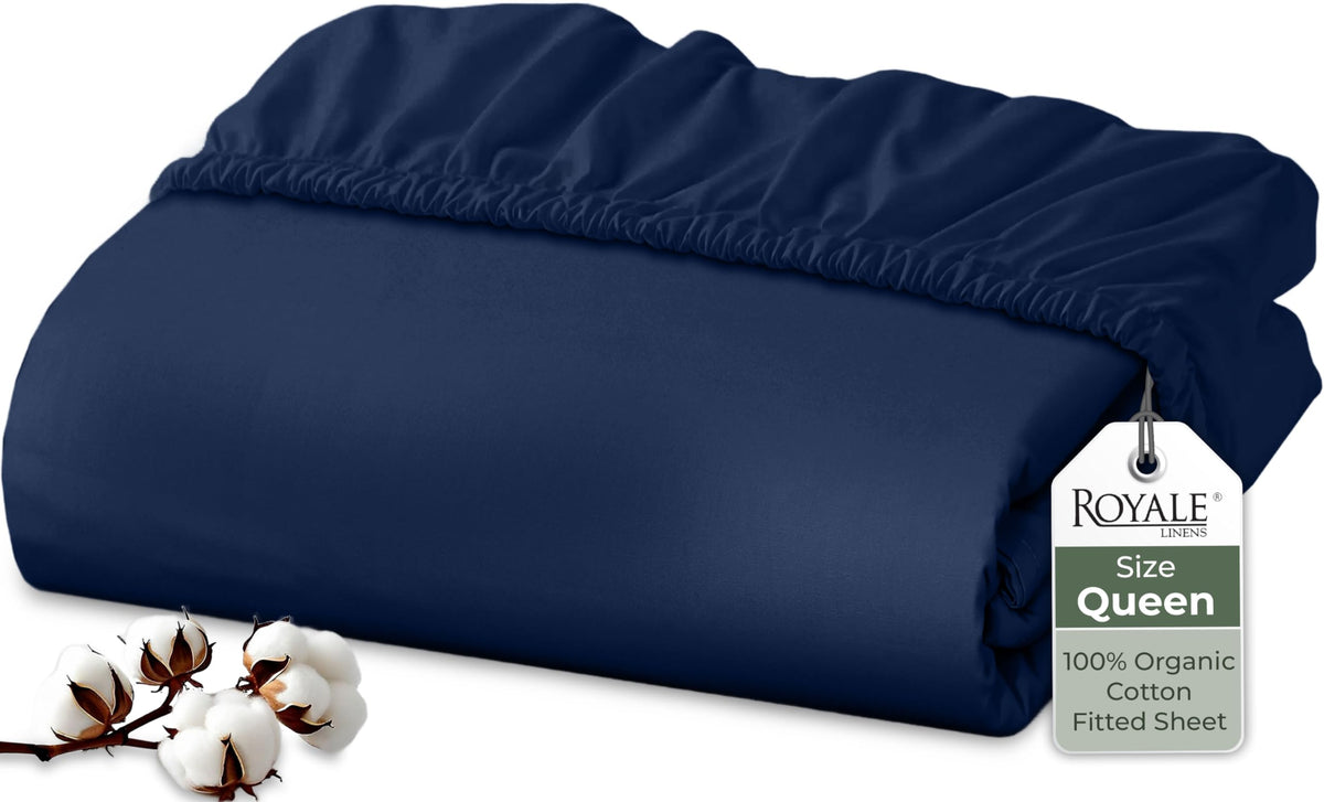 Royale Linens percale weave texture for breathable comfort.