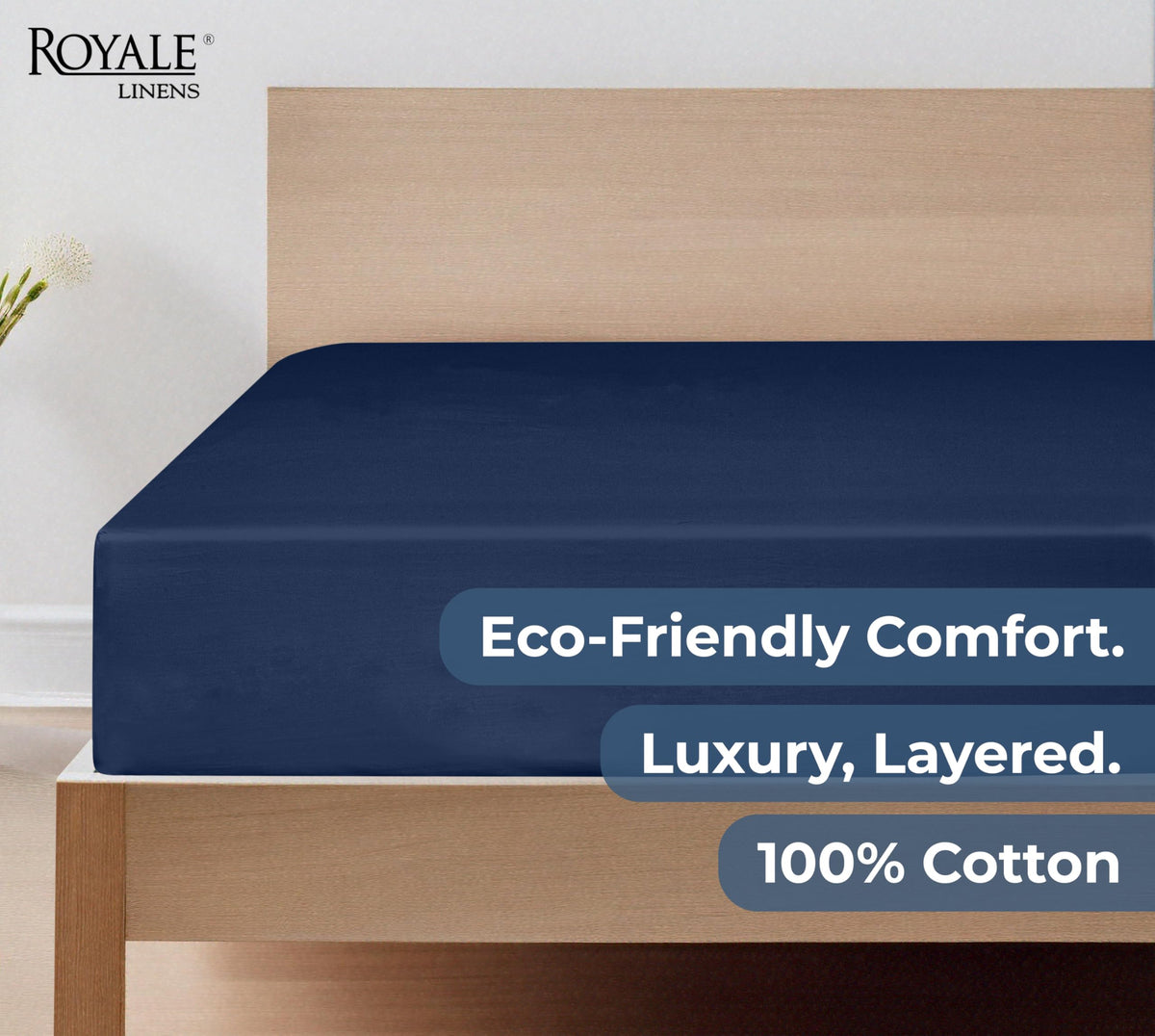 Royale Linens softens after first wash for extra comfort.