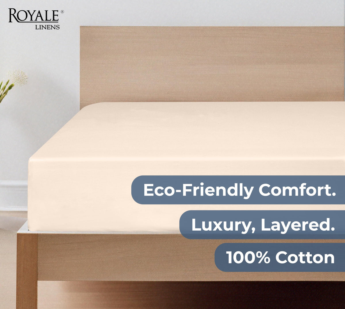 Royale Linens wash-before-first-use instruction ensures true luxury on first nights.