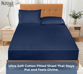 Royale Linens wrinkle-resistant finish keeps bed looking neat.