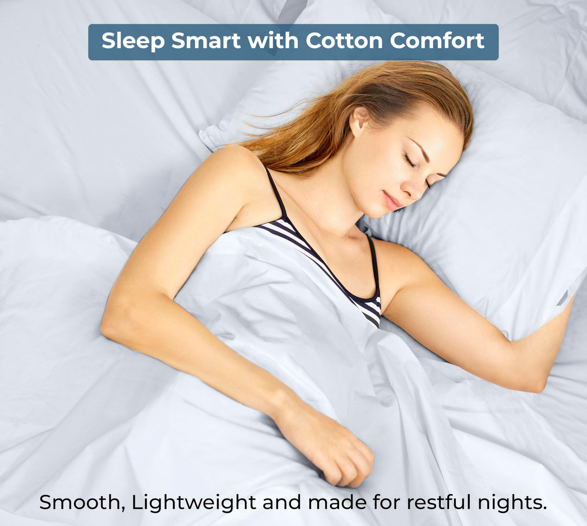 Wrinkle-resistant Royale Linens king flat sheet in bright white