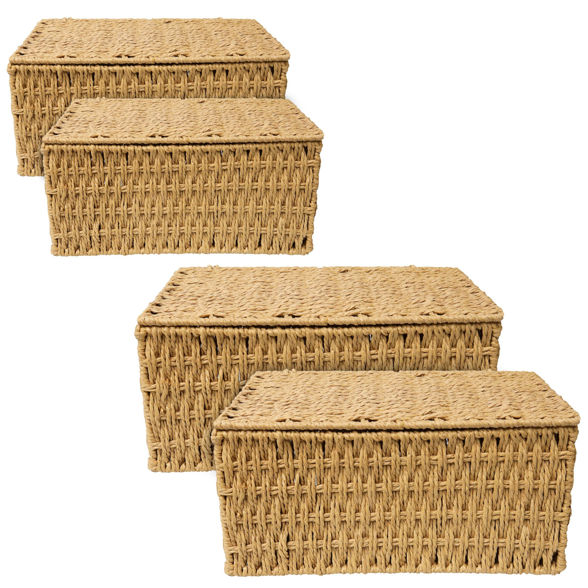 RoyalHouse baskets close-up rope texture showcasing sturdy craftsmanship.