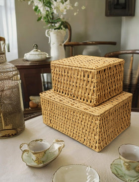 RoyalHouse baskets close-up detailed weave highlighting durable construction.