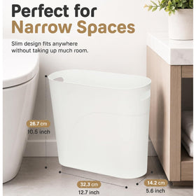 ROYFACC slim trash bin for kitchen, saving space without sacrificing capacity